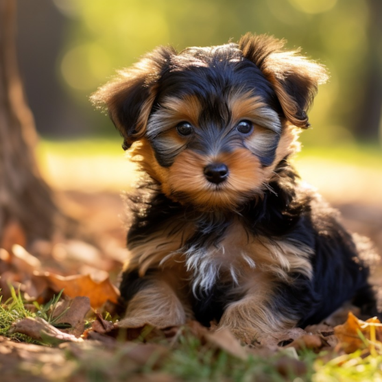 Yorkie Poo in Nature small Yorkie Poo puppy